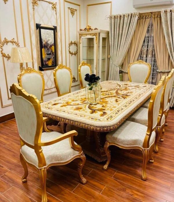 Dining Table Set in Pakistan | Sheesham Wood Furniture | Chiniot Furniture - Image 3