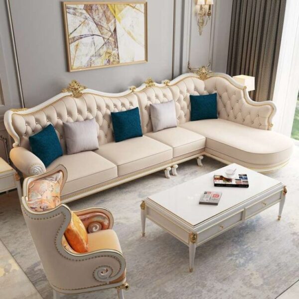 Luxury L-Shape Sofa Set