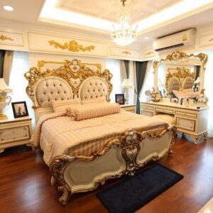 Luxury King Size Bedroom Bed Set by Pyramid Furniture