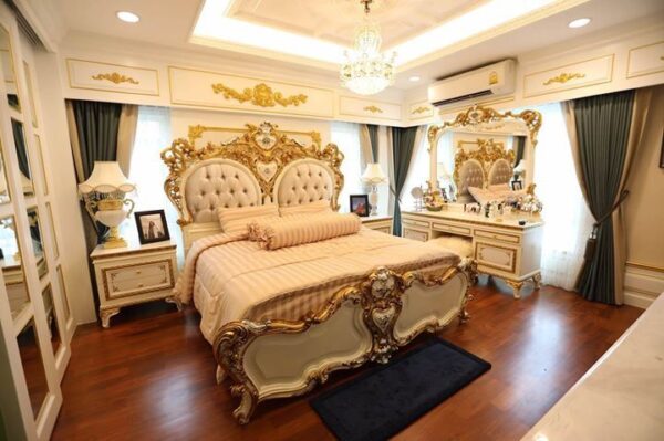 Luxury King Size Bedroom Bed Set by Pyramid Furniture