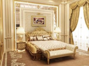 Luxury Pakistan Bedroom Bed Set by Pyramid Furniture