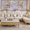 Luxury Antique L-Shape Sofa Set