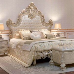 luxury wooden bed set