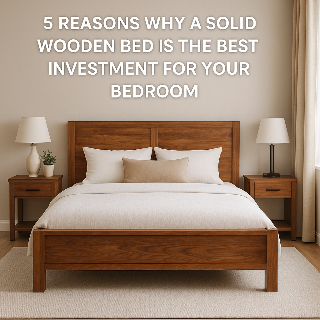 Solid Wooden Bed Set in Pakistan – PF Furnitures